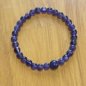 Amethyst, 6.5” stretch bracelet. Clearing out my inventory.